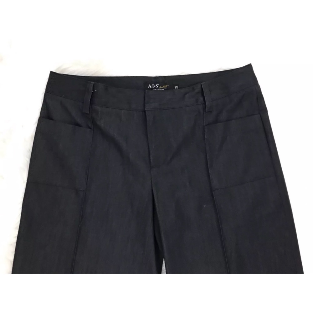 ABS Allen Schwartz Wide Legs Charcoal Slacks - Picture 3 of 4